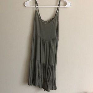 Sage green shift dress